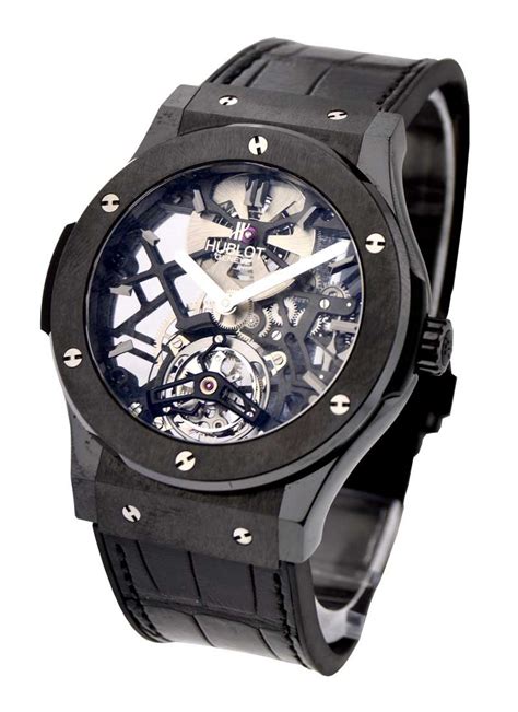 hublot watches classic fusion 45mm skeleton tourbillon|Hublot classic fusion titanium price.